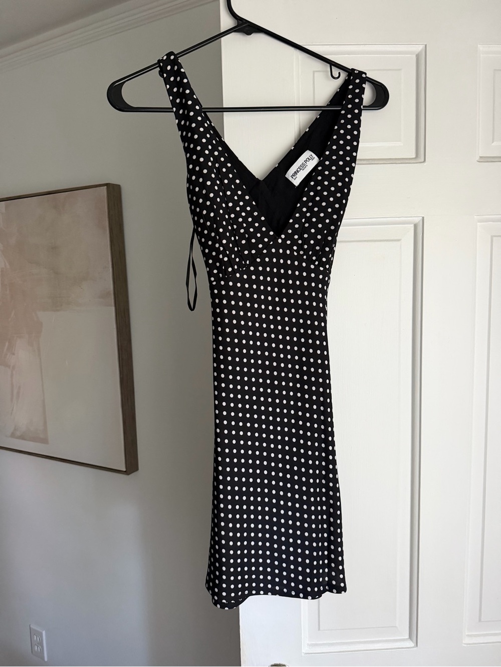Princess Polly Black and White Polka Dot Mini Dress